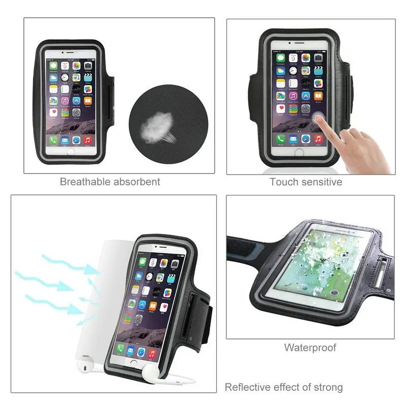Armband Professional Cover Neoprene Waterproof Light Reflecting Wraparound Sport with Buckle for HIKING A19 (2020)