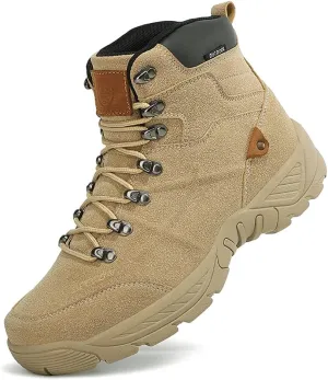 Succttssful Men's Breathable Hiking Trekking Boots for Outdoor - Comfortable Backpacking Boots for Traveler