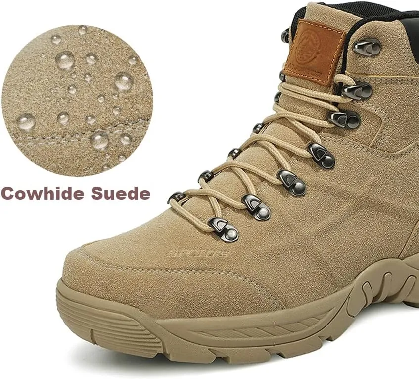 Succttssful Men's Breathable Hiking Trekking Boots for Outdoor - Comfortable Backpacking Boots for Traveler