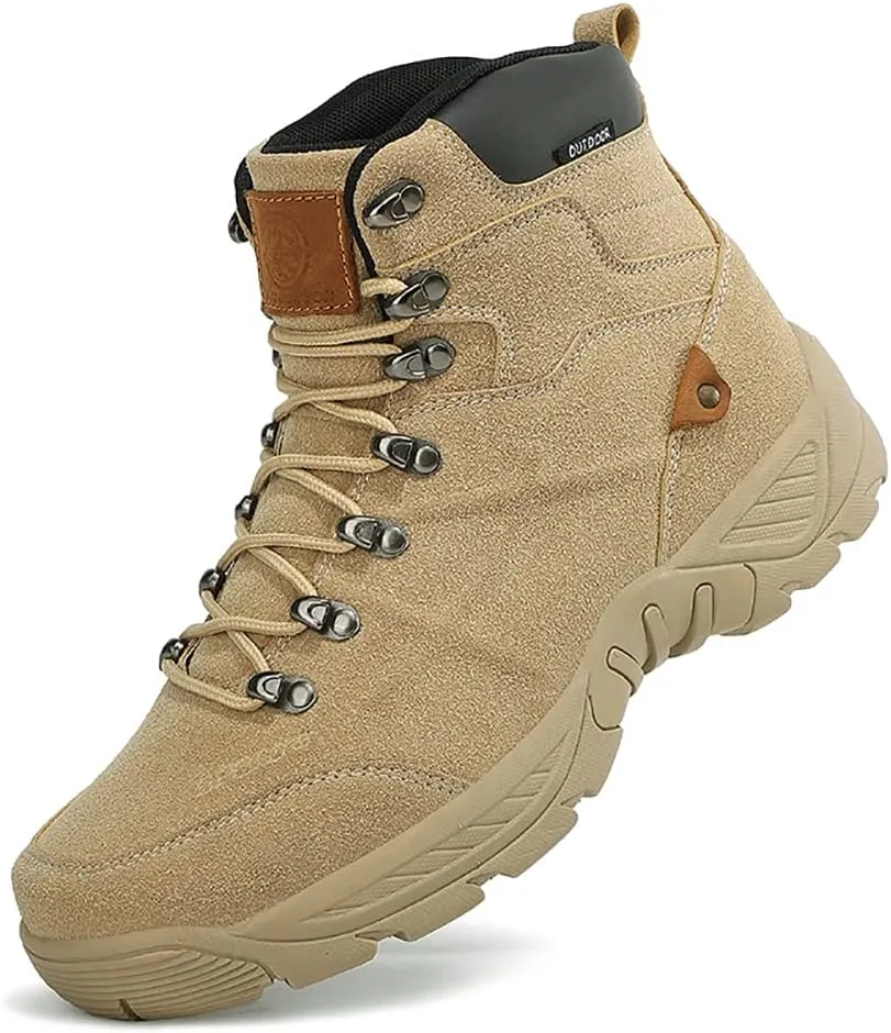 Succttssful Men's Breathable Hiking Trekking Boots for Outdoor - Comfortable Backpacking Boots for Traveler